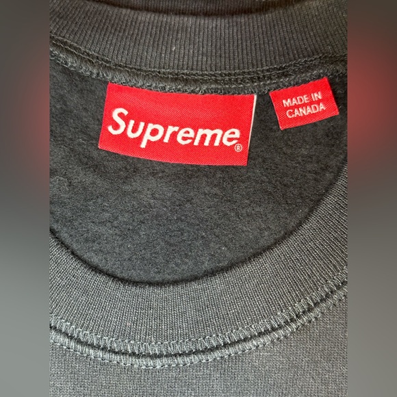 NWOT S/S 2016 SUPREME x ST. IDES CREWNECK MENS MEDIUM BLACK NO FLAWS - Picture 15 of 16